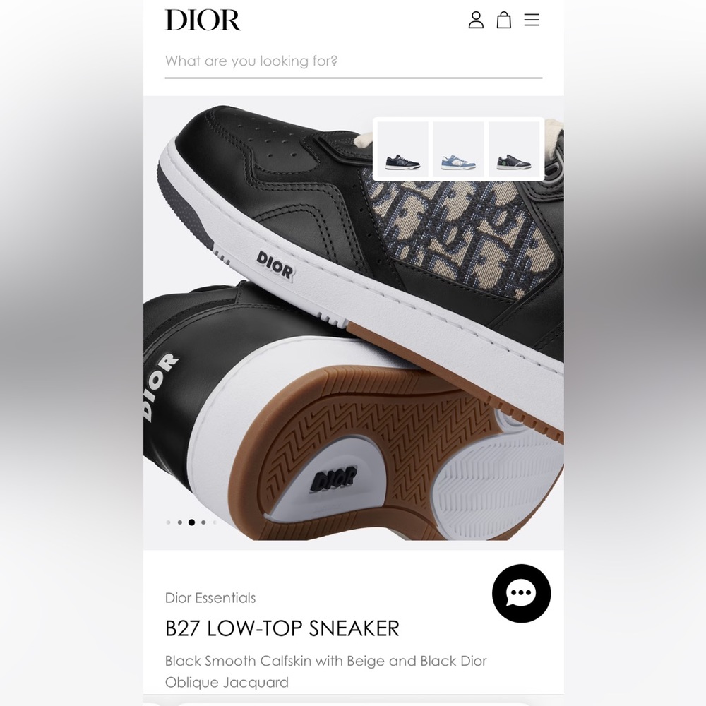 DIOR sneakers: B27 low top sneakers black